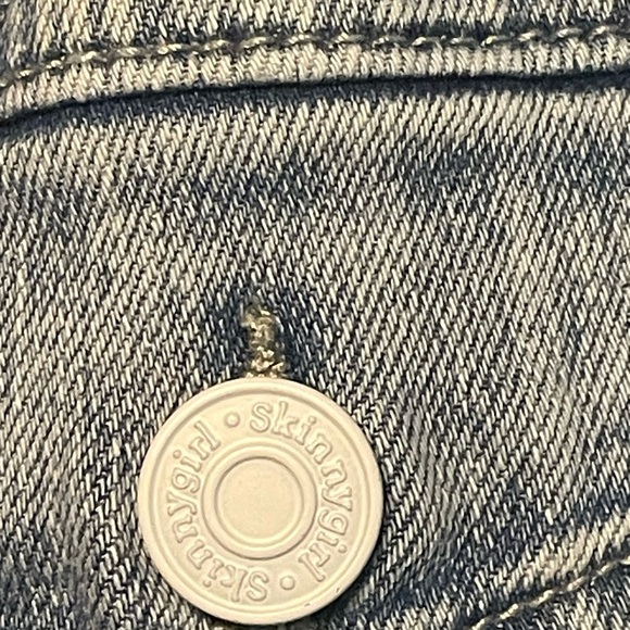 NWT Skinnygirl Peplum Denim Jacket-Chambray Western Cowgirl Chic Size S - Picture 7 of 9